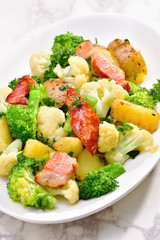 ベーコンと野菜の炒め物