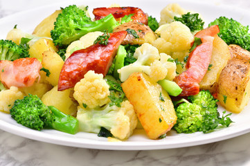 ベーコンと野菜の炒め物