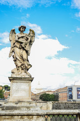 Fototapeta na wymiar Italian statue daylight