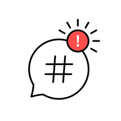 Hashtag icon. Hashtag symbol. Social Media icon. Vector illustration.