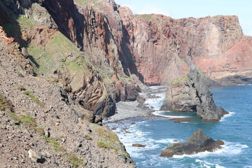 Obraz premium Cliffs and sea