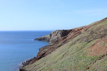 Cliffs and sea