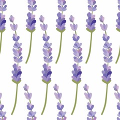 Fototapeta na wymiar lavender seamless pattern
