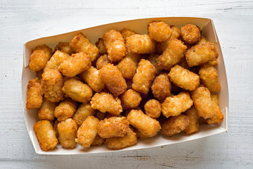 rustic fried golden potato tater tots