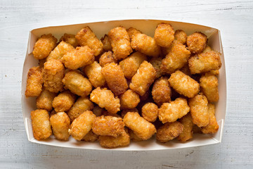 rustic fried golden potato tater tots