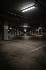 underground parking lot