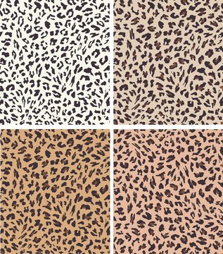 leopard seamless pattern design . vector illustration background