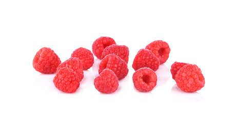 Raspberry isolated on white background