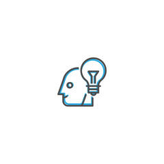 Idea icon design. Startup icon vector design