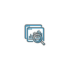 Data icon design. Startup icon vector design