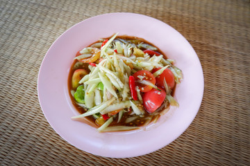 cucumber salad spicy / Som tam thai food