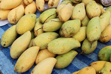Ripe mango fruit delicious at street food