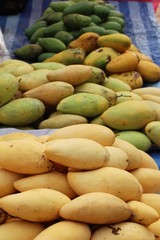 Ripe mango fruit delicious at street food