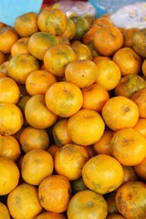 orange fruit is delicious at street food