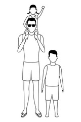 summer vacation cartoon