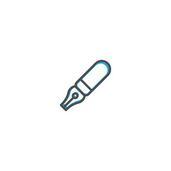 Fountain pen icon design. Stationery icon vector design