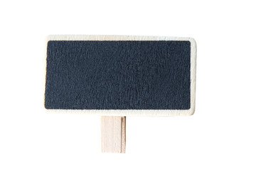 Black board on white background.