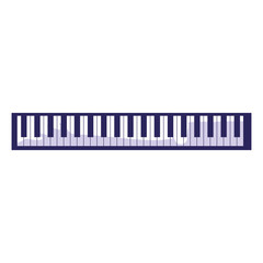 piano keyboard isolated icon