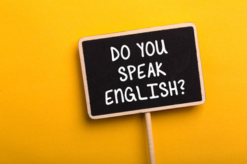 Do You Speak English Concept