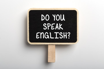 Do You Speak English Concept