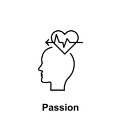 Health, heart, head icon. Element of creative thinkin icon witn name. Thin line icon for website design and development, app development. Premium icon