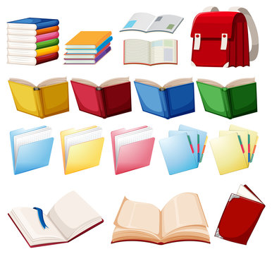 Set of book object