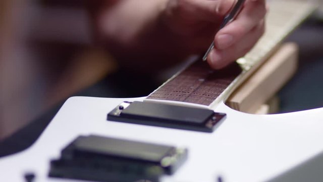 Marker dots removed from guitar neck