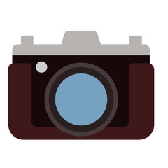 Photo camera flat illustration