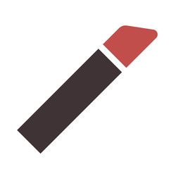 Red lipstick flat illustration