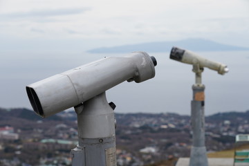 Telescope in the tourist area