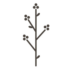 Branch flat illustration