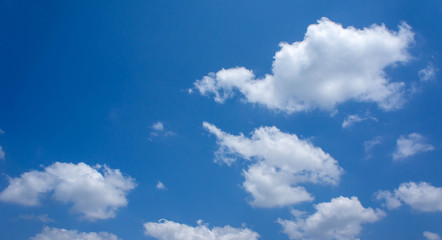 blue sky with clouds