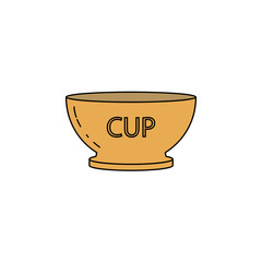bowl outline color icon