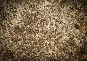old rusty metal background / brown rustic iron plate patina stains texture