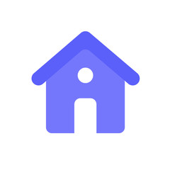 Home icon flat illustration