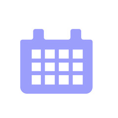 Calendar icon flat illustration