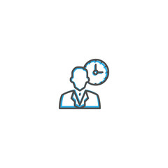 Modern and minimalist icon design. Management icon vector design