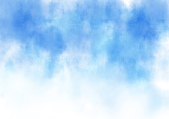 空　雲　青　水彩　テクスチャ　背景
