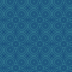 Abstract line art eastern pattern