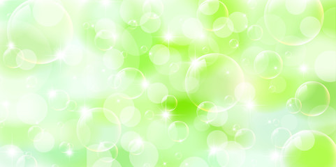 Obraz premium 新緑 空 光 背景 