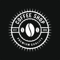 Fototapeta premium Coffee logo vintage