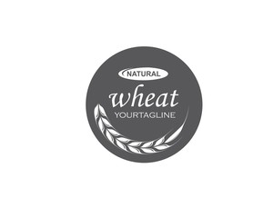 Agriculture wheat Logo Template vector icon