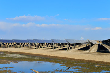 Fototapeta premium Solar panels green energy