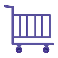 shopping cart isolated icon