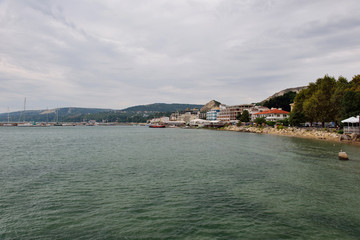 Fototapeta na wymiar Bulgarian sea and beach resort - Balchik