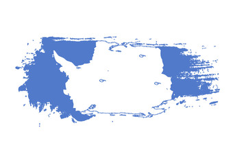 Grunge brush stroke with antarctica national flag. Watercolor painting flag. Symbol, poster, banner of the national flag. Vector Isolated on white background.