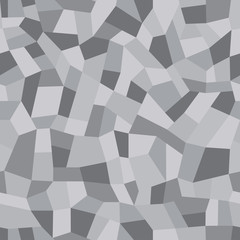 Mosaic floors of marble chips. Floors terrazzo, polymer mosaic seamless pattern. Abstract gray background. Vector tile texture