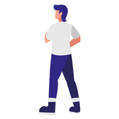 adventurous man avatar character