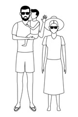 summer vacation cartoon