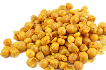 Yellow bean chickpeas fried baked salt and seasoning crispy for nack